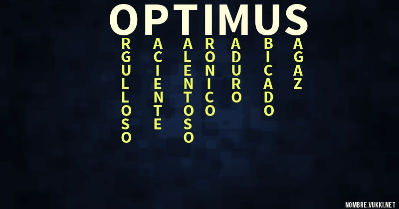 Acróstico optimus