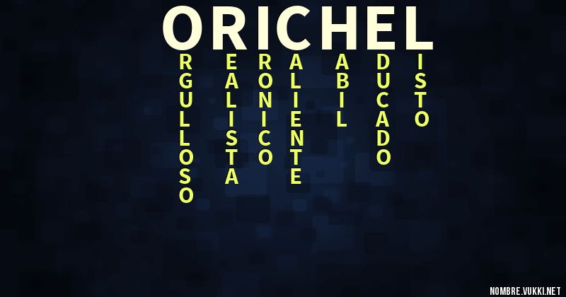 Acróstico orichel