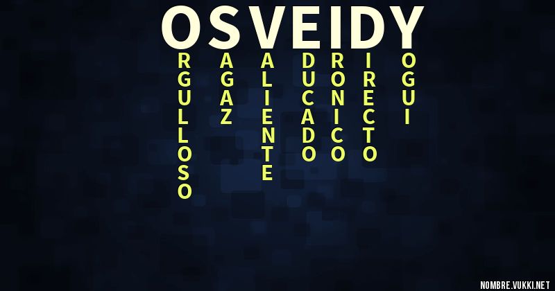 Acróstico osveidy