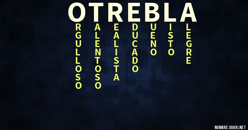 Acróstico otrebla