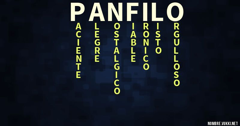Acróstico pánfilo
