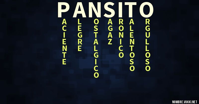 Acróstico pansito