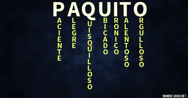 Acróstico paquito