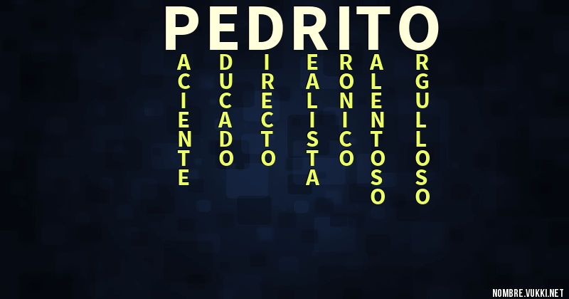 Acróstico pedrito