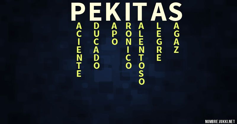 Acróstico pekitas