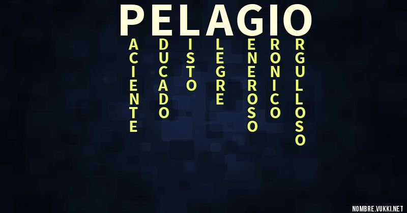 Acróstico pelagio