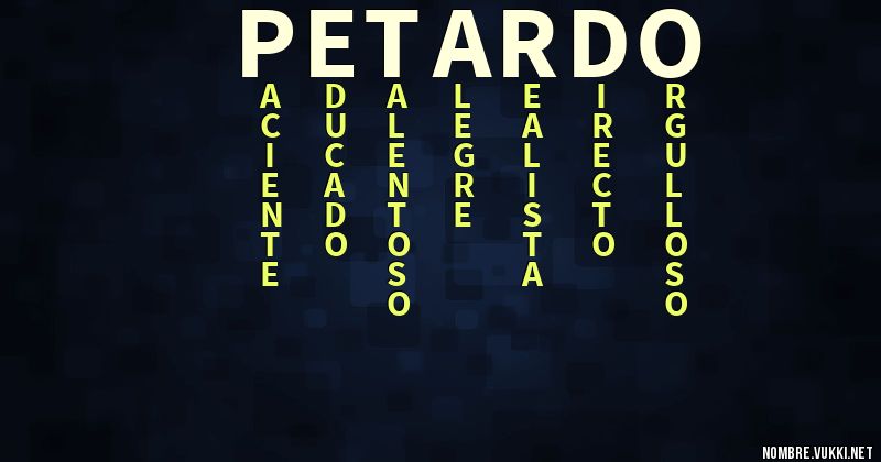 Acróstico petardo
