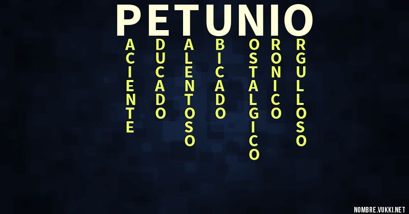 Acróstico petunio