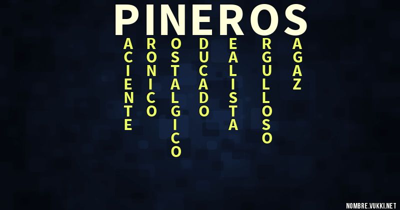 Acróstico piñeros