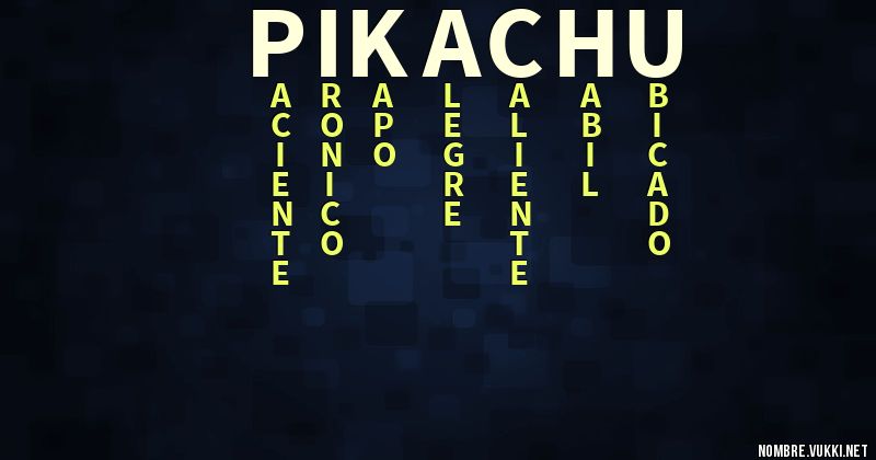 Acróstico pikachu