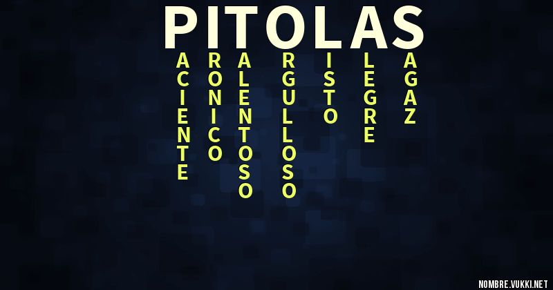Acróstico pitolas