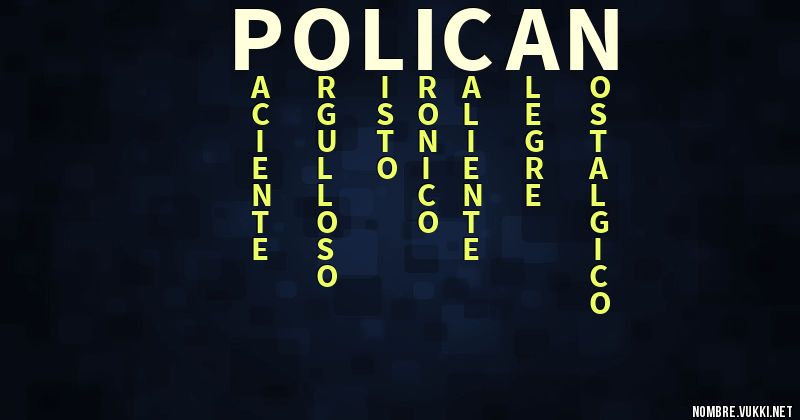 Acróstico policán