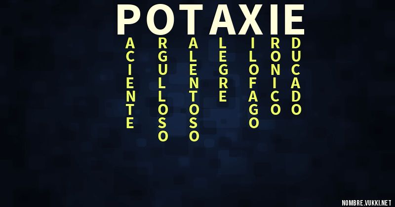 Acróstico potaxie