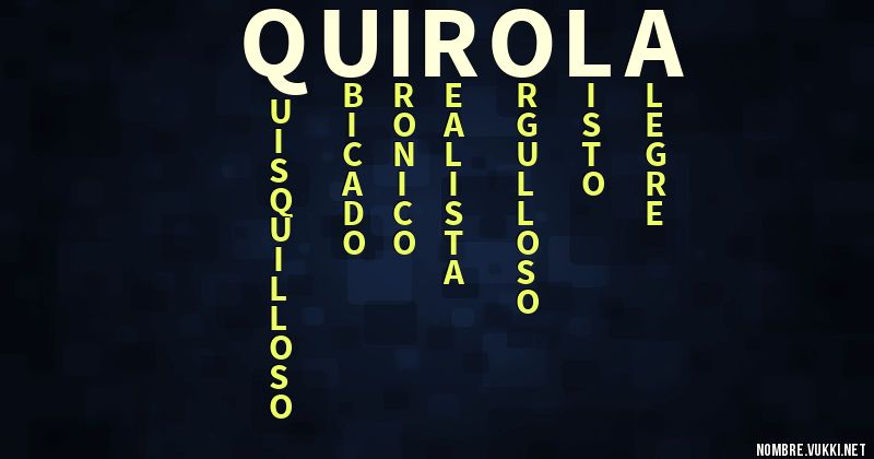 Acróstico quirola