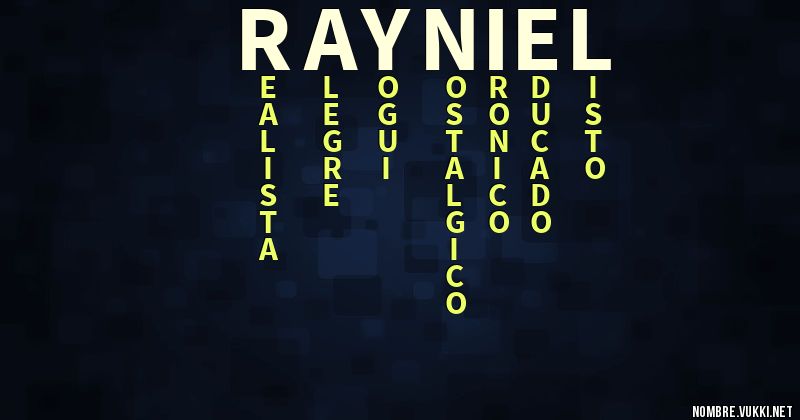 Acróstico rayniel