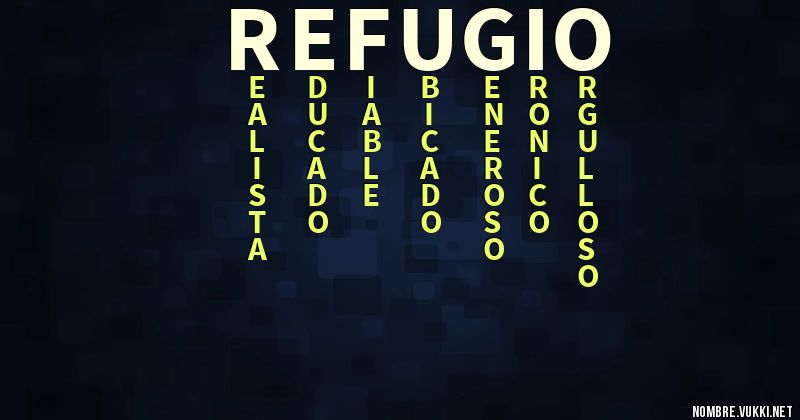 Acróstico refugio