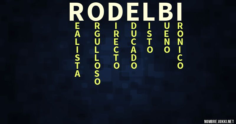 Acróstico rodelbi