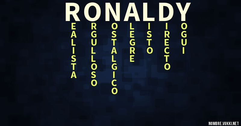 Acróstico ronaldy