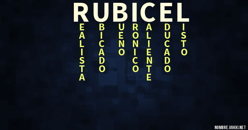 Acróstico rubicel