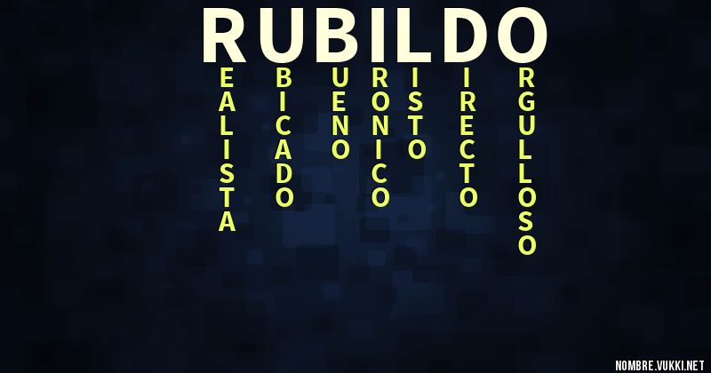 Acróstico rubildo