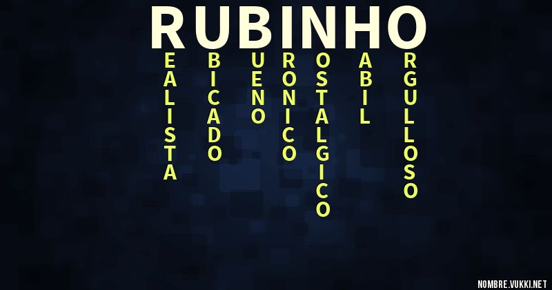 Acróstico rubinho