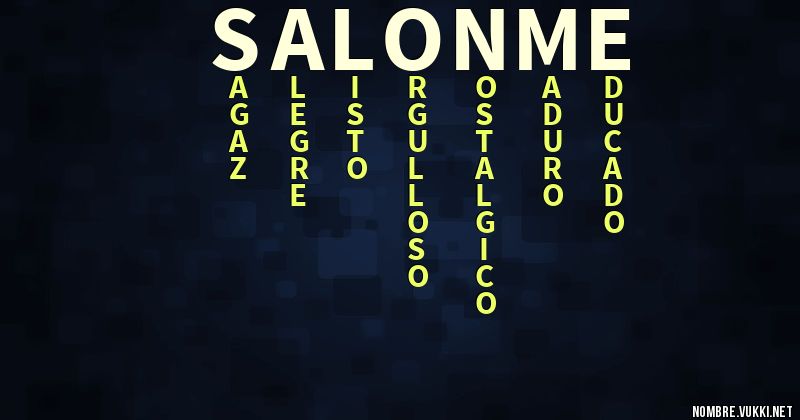 Acróstico salonme