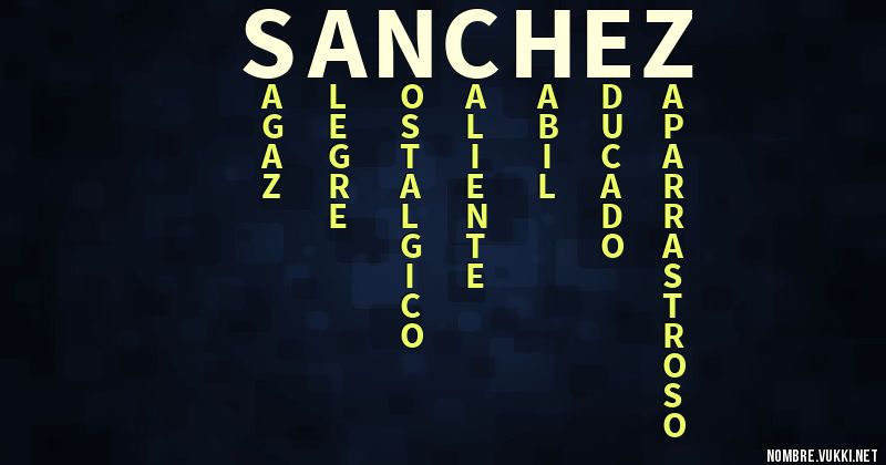 Acróstico sanchez