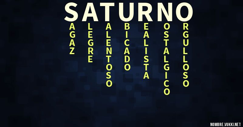 Acróstico saturno