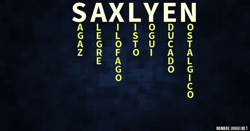 Acróstico saxlyen