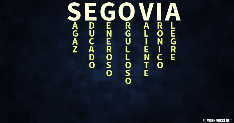 Acróstico segovia