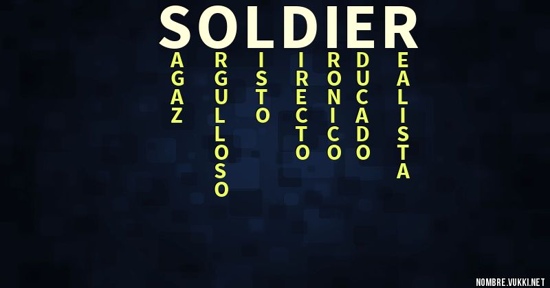 Acróstico soldier