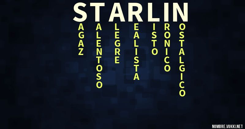 Acróstico starlin