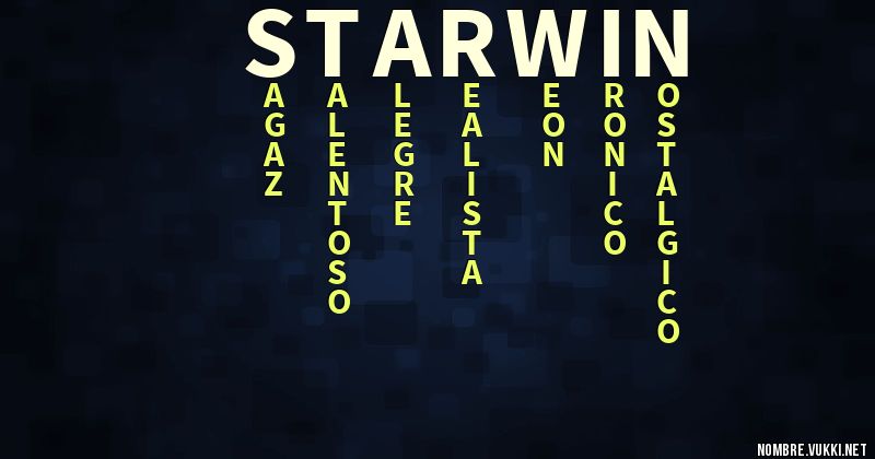 Acróstico starwin