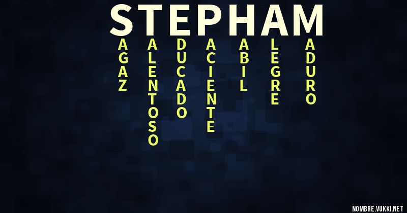 Stepham Qué significa stepham