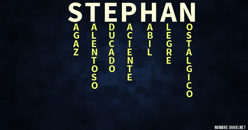 Acróstico stephan