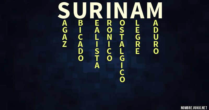 Acróstico surinam