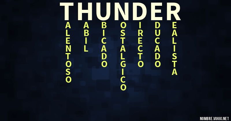 Acróstico thunder