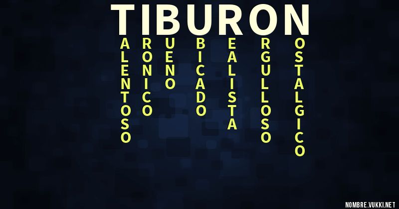 Acróstico tiburón