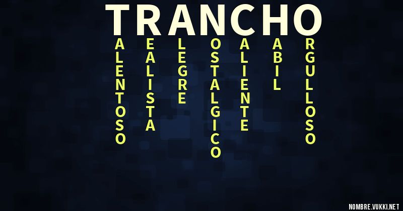 Acróstico trancho