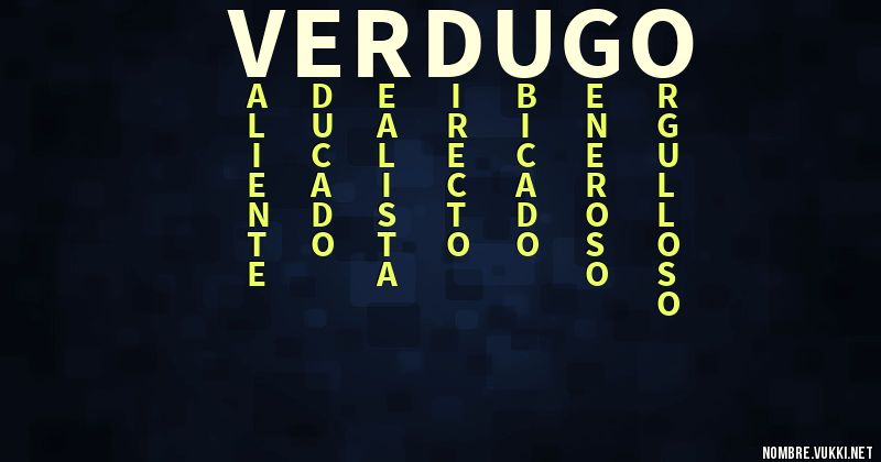 Acróstico verdugo