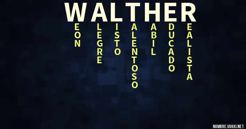 Acróstico walther