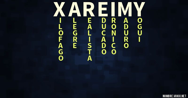 Acróstico xareimy