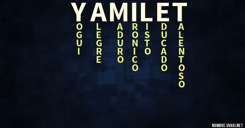 Acróstico yamilet