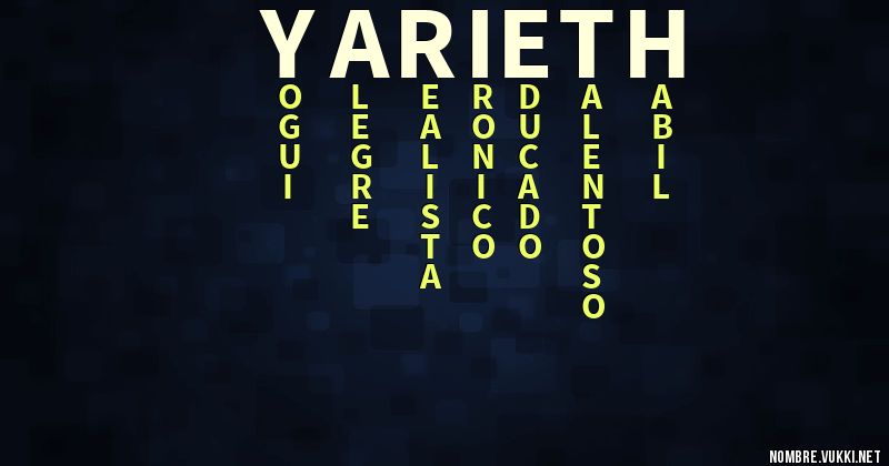 Acróstico yarieth
