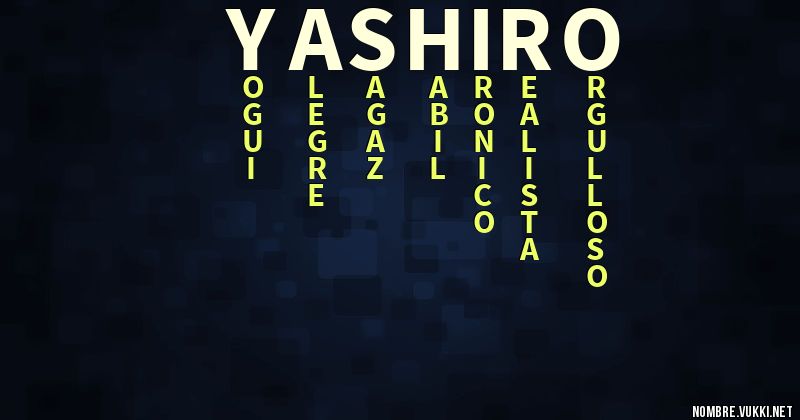 Acróstico yashiro