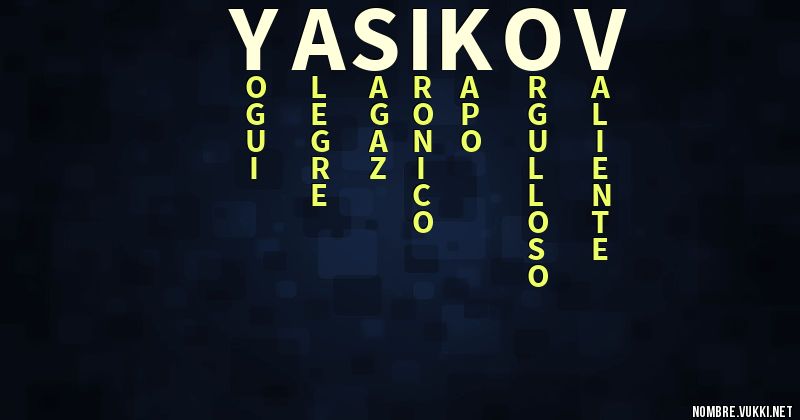 Acróstico yasikov