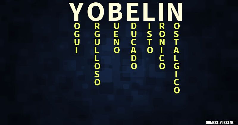 Acróstico yobelin