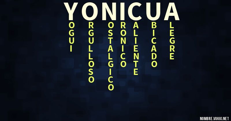 Acróstico yonicua
