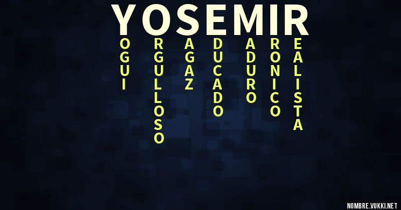 Acróstico yosemir