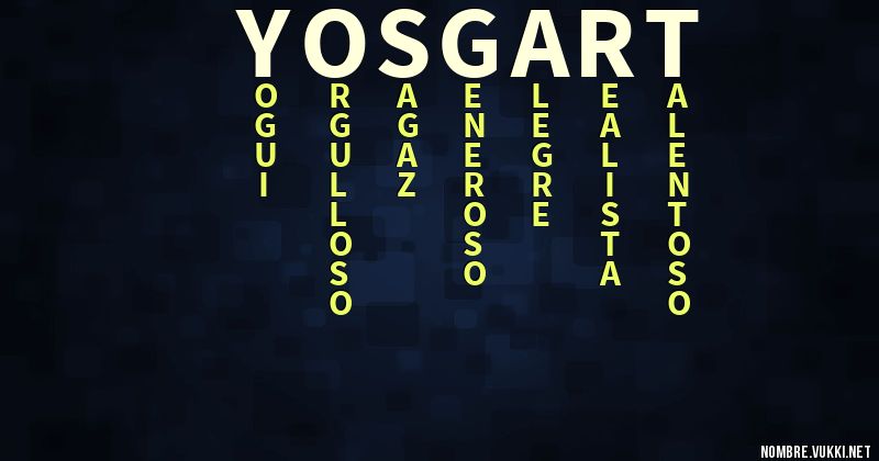 Acróstico yosgart
